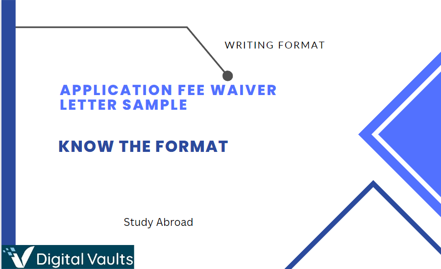 Application Fee Waiver Letter Sample : Know the Format
