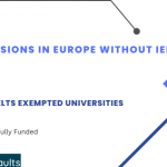 Admissions in Europe Without IELTS 2023-2024 : IELTS Exempted Universities