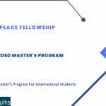 Rotary Peace Fellowships 2024-2025 : Study Abroad Fully Funded