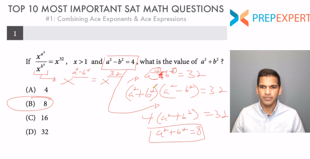 SAT Math Explanation by Prep Expert