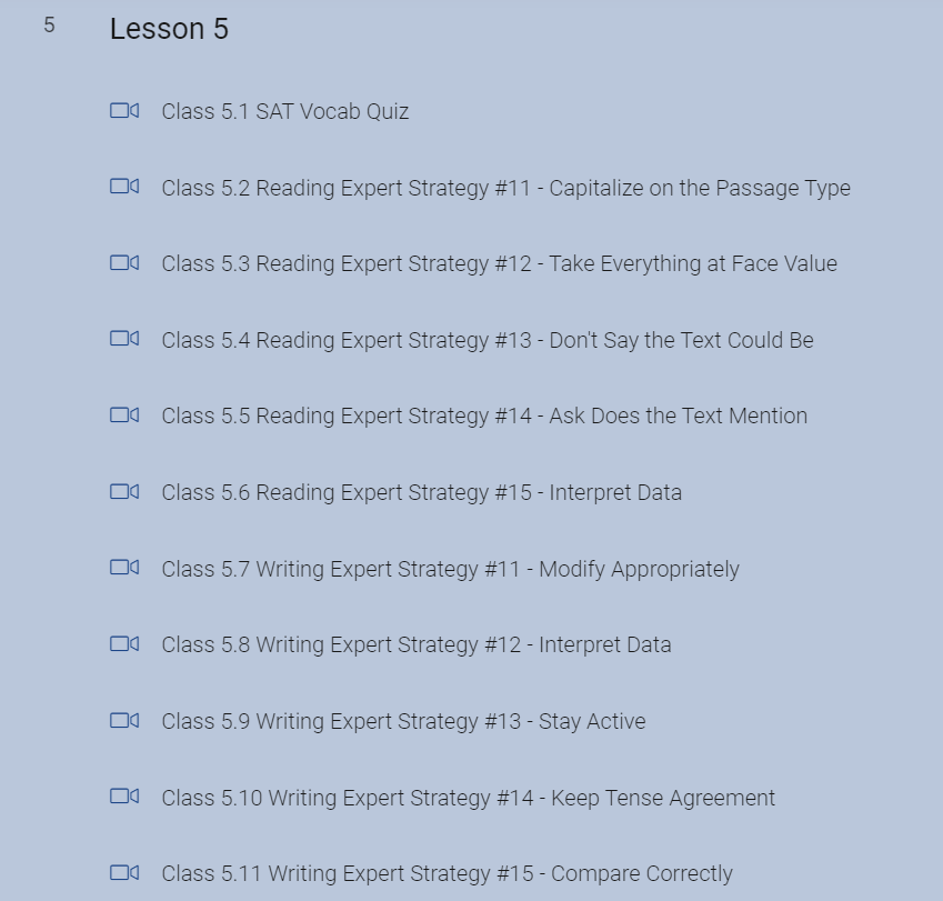 Sample Study Strategy from Prep Expert 2
