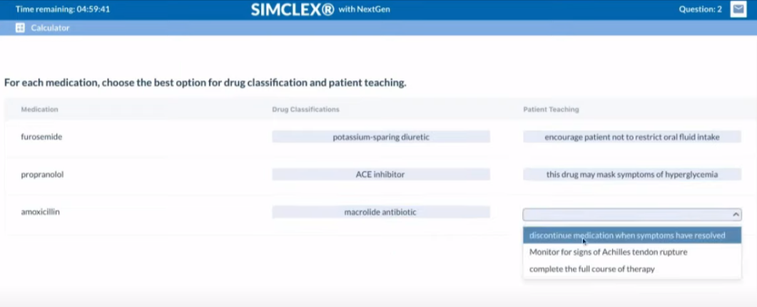 SIMCLEX Sample from Nursing.com